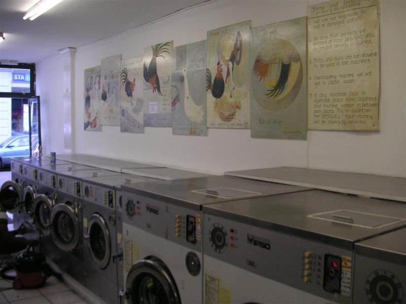 London - September 2009 - The laundromat.
