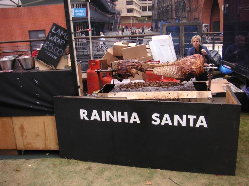 London - September 2009 - The remains of a pig.