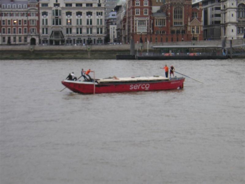 London - September 2009 - Barge racing, no one really noticed it was happening.