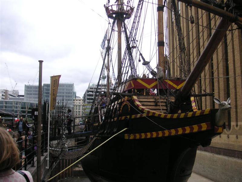 England-London-Thames-Festival - A disappointing pirate ship replica.