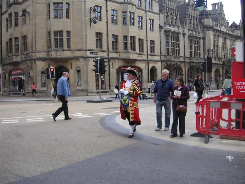 London - September 2009 - The town cryer.