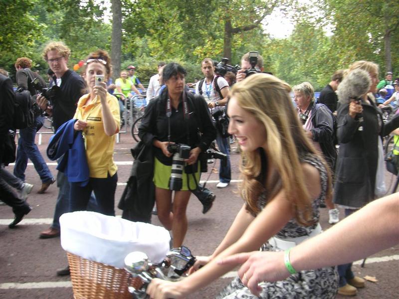 London - September 2009 - Not sure who this is, she rode with boris, the media gave her a lot of attention.