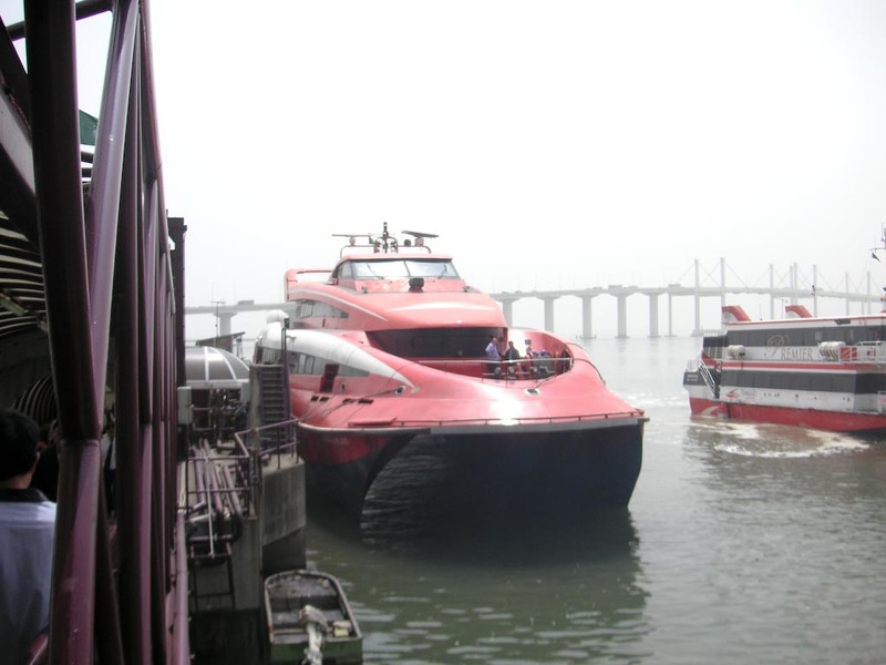 Macau-Casino-Ferry-Custard Tart - My ferry, turbojet trimaran.