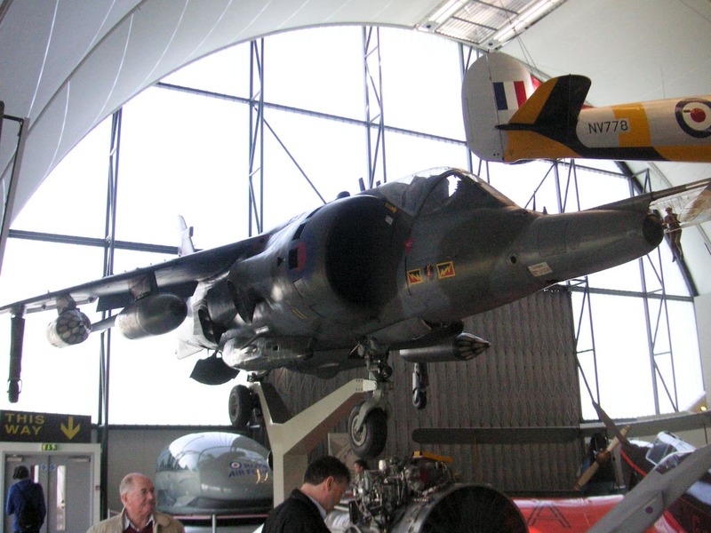 England-London-Air Force Museum - A harrier, the British made pride of the United States Marine Corp.