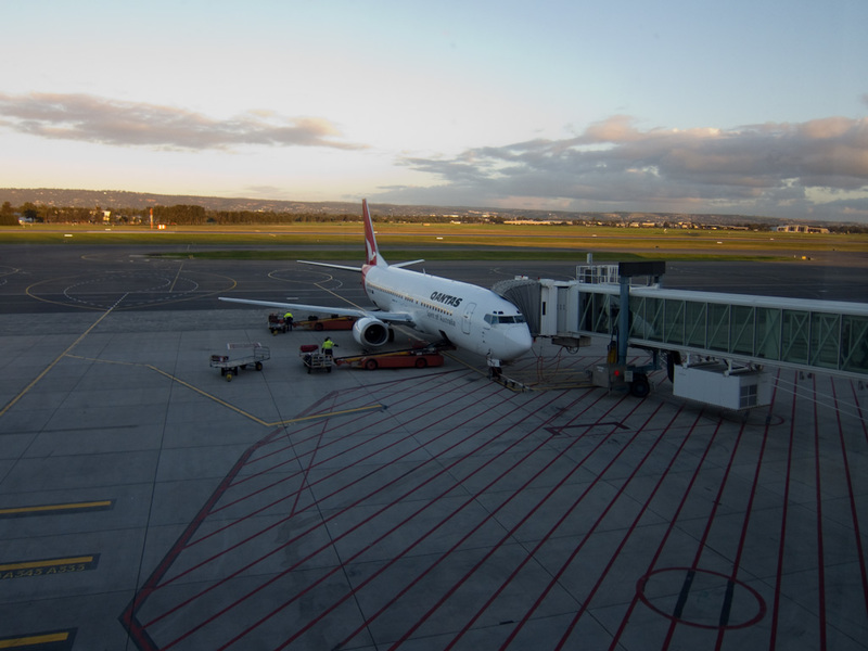Adelaide-Airport-Boeing 737 - Heres my plane for the short flight to Melbourne, Boeing 737