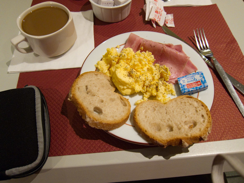 France-Paris-Museum-Louvre - Heres my 'free' hotel breakfast. All hotels I could find in Paris come with breakfast which is unusual. Given the choice I would always opt to not get