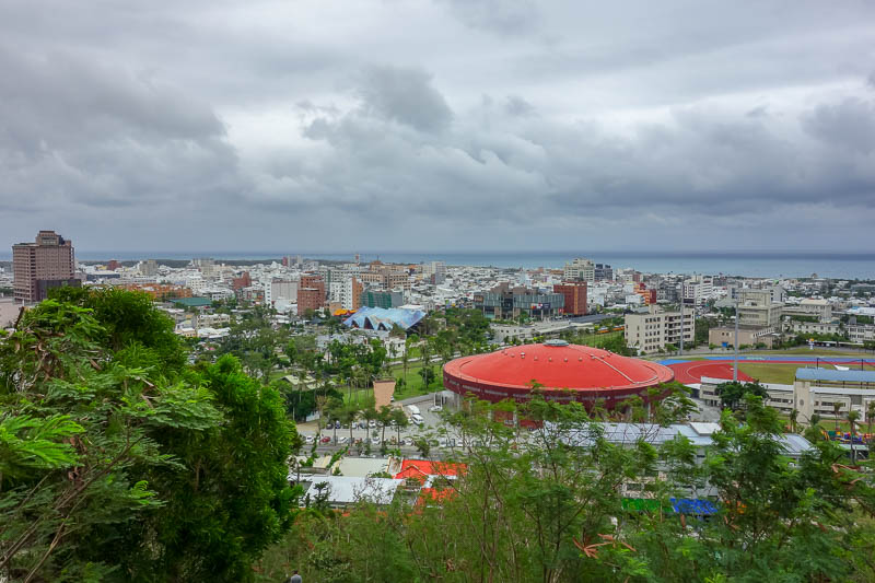 news - Taitung was the smallest city I visited. Here it is. As seen from a strange temple complex that appears to be built on an artificial coral reef.