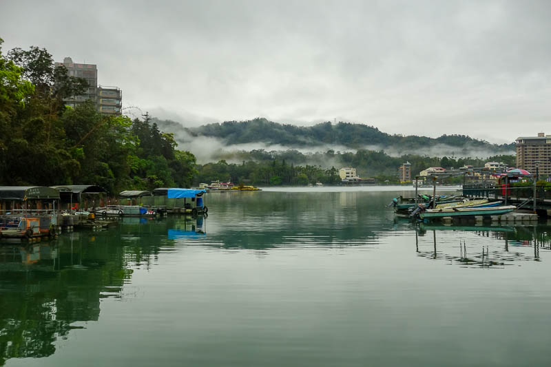 News and general updates - It rained all day, but damn it, I ran a full lap of the lake, SUN MOON LAKE, in the pouring rain. I got super saturated. It was great. Coming the day 