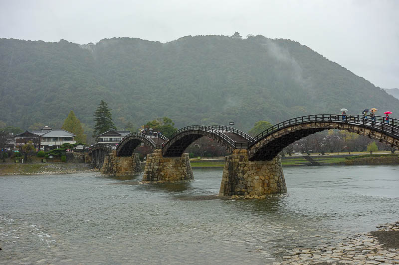 News and general updates - Here is the famous Iwakuni bridge. I got very very wet walking here from the station which is a few km away. I dont know why I was stubborn and insist