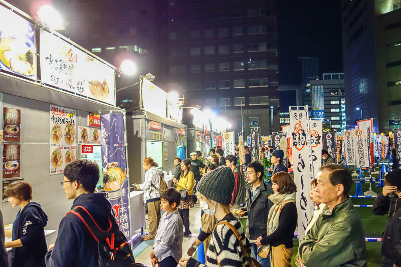 News and general updates - Here is the outdoor ramen festival. I think this was the last night. This one seemed more popular with the locals compared to the ramen stadium in the