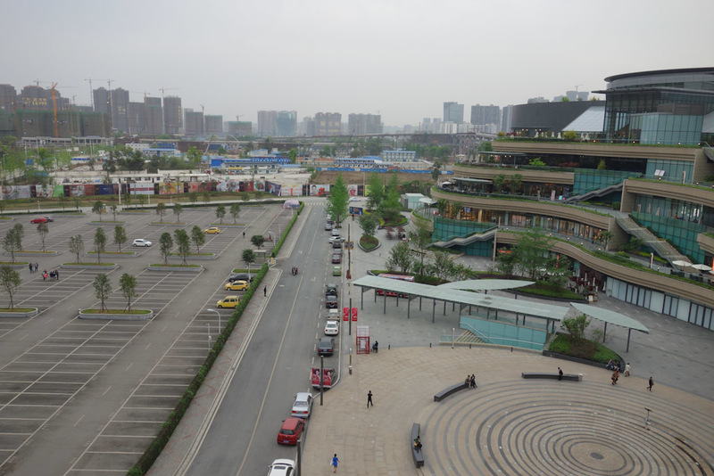 China-Chengdu-Mall-Shopping Street - This is the Mix C megamall view from the roof. Its eerily similar to a place I visited in Nanjing, which may have also been called Mix C but I cant re