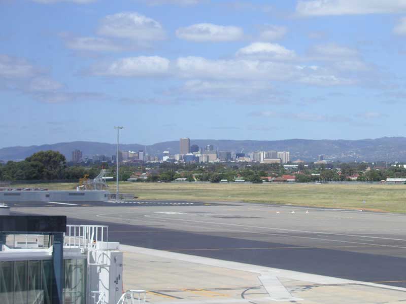 Adelaide-Airport - Adelaide as seen from the airport - we are lucky it is close to the city.