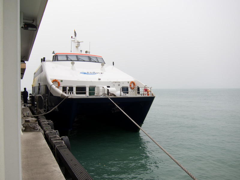 Hong Kong-Hiking-Ferry-Lamma Island - Heres my ferry, its a good thing I lined up 10 minutes early as they had to turn people away. Its a bit of a shame theres no outdoor part for you to s