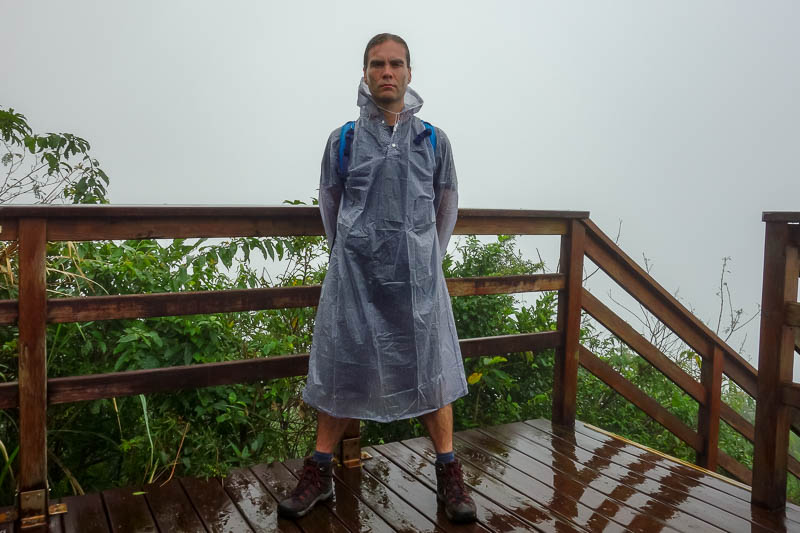 Taiwan-Hualien-Hiking-Rain-Zuocang - RETURN OF THE COAT. That reminds me I need to take it out of its plastic bag and dry it.