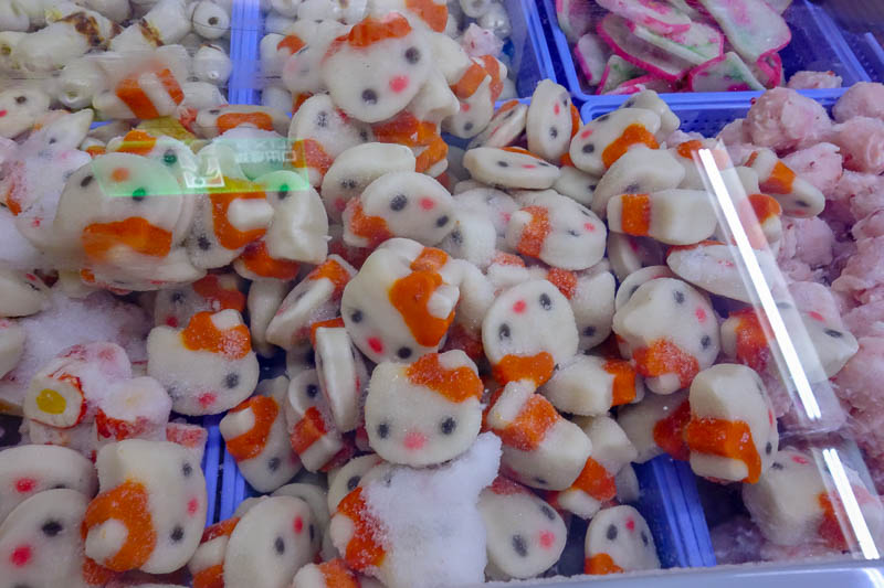 Taiwan-Taitung-Beach-Xiaoyeliu - Finally, I went into Carrefour to get some lunch, which did not include frozen hello kitty fish snacks.