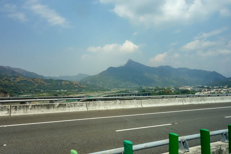 Taiwan-Tainan-Puli-Bullet Train-Bus - Some bus view, now to see what Puli looks like.
