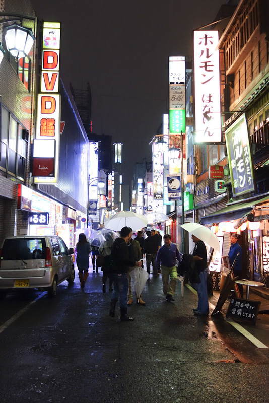 Japan-Tokyo-Shibuya-Rain-Ramen - It had stopped raining so I wandered around, this lane is full of Africans that try to shake your hand and tell you all about how much fun you will ha